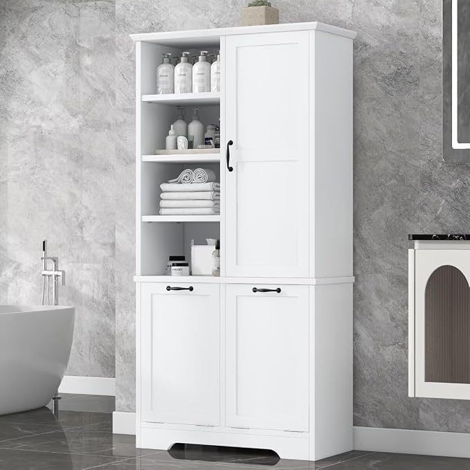 68" H Bathroom Storage Cabinet by JIJIWANG