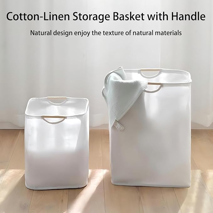 Collapsible Laundry Hamper Bag - 36L/8 Gallon Capacity Waterproof Oxford Cloth - Image 2