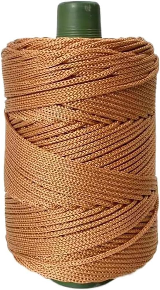 250G Hollow Braided Polypropylene Rope 3mm Colorful Polyester Yarn Handmade by Unknown
