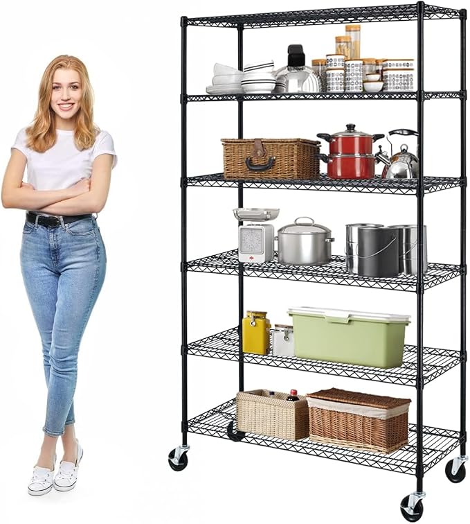 Meet perfect 6-Tier Wire Shelving Unit by Meet+perfect