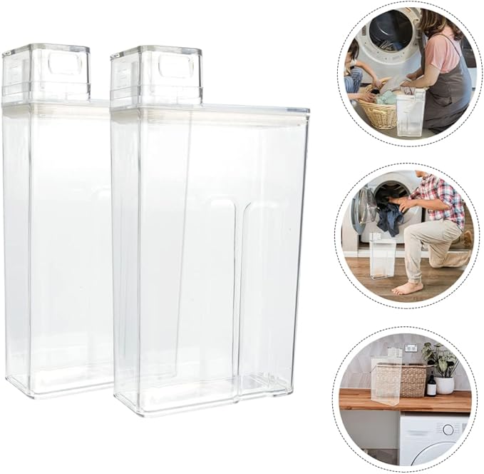 GALPADA 2pcs Transparent Refillable Lotion Bucket Multi-use Storage Container - Image 3