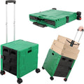 Foldable Shopping Utility Cart Portable Rolling Crate Handcart by ZIYOULANG