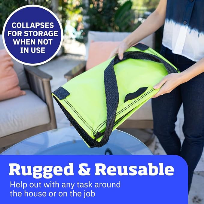 DURASACK Heavy Duty Storage Tote Bag 22-Gallon Rugged Woven Polypropylene - Image 3