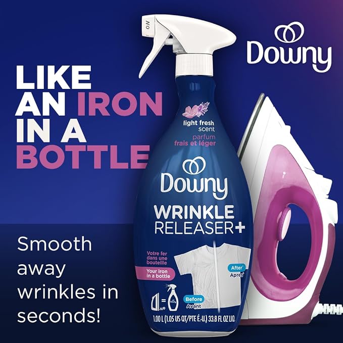 Downy Wrinkle Releaser Spray, All In One Wrinkle Release Spray, Odor Eliminator - Image 2