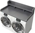 Washer Dryer Countertop With Shelf, 2-Tier Laundry Countertop with Edge Rails by Zjjseloru