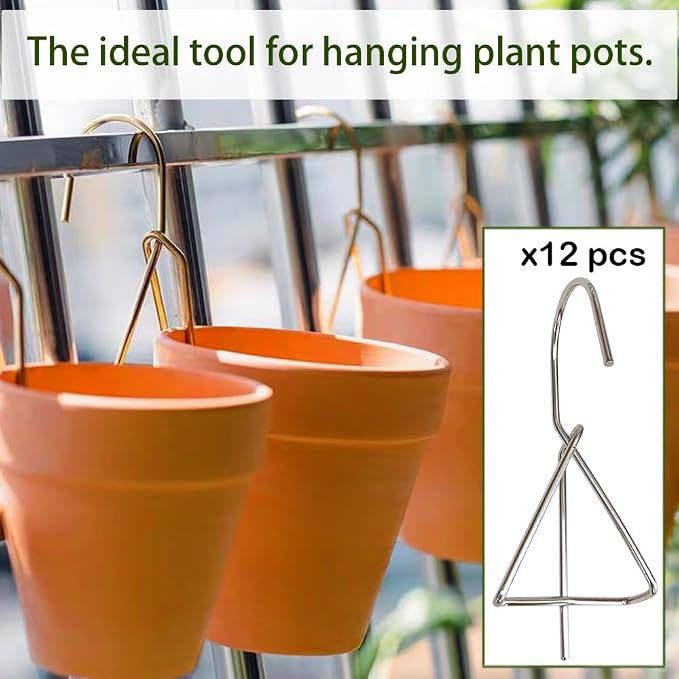12 Pack Flower Pot Holder, Terracotta Pot Clips - Image 4