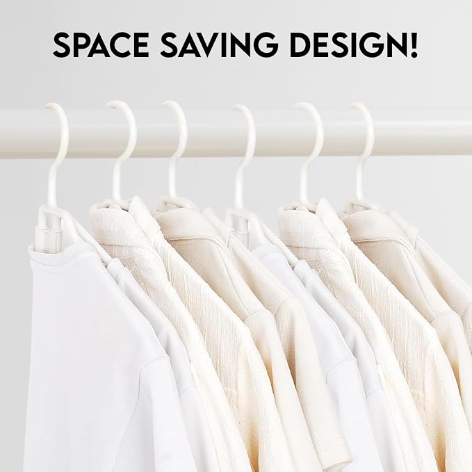 Foldable Clothes Hangers | Portable Plastic Clothes Hangers | Space Saving - Image 2