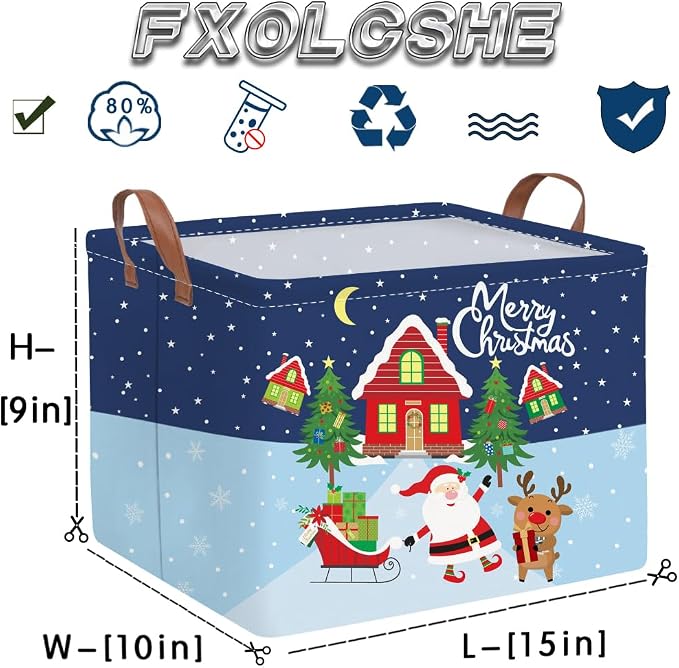 Rectangular Christmas tree Basket, Nursery Hamper, Waterproof and foldable Tree - Image 6