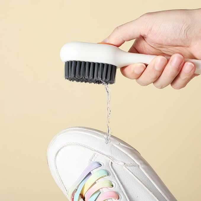 2 Pcs 2 in 1 Multifunction Cleaning Brush Shoe Laundry Brush Liquid Box Soap - Image 7
