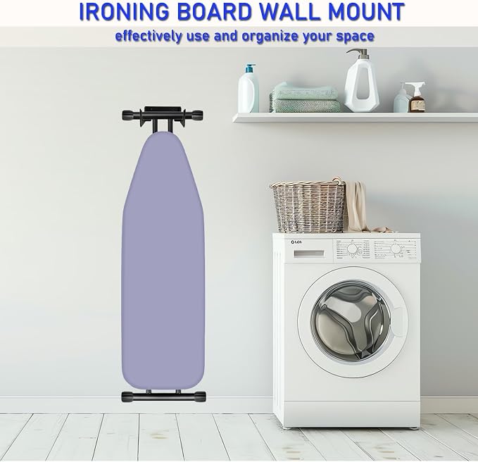 Ironing Board Hanger Wall Mount, Iron Board Hook, Ironing Board Holder - Image 5