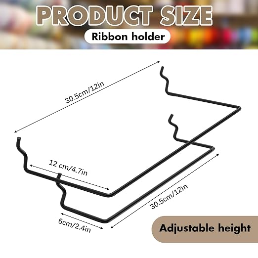 Novabright 20 Pack 12" L Pegboard Paper Towel Holder Fit 1/8" and 1/4" Pegboard - Image 5