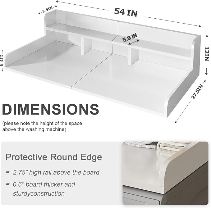 Washer Dryer Countertop, 2-Tier Laundry Countertop - Image 5