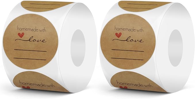 1000 Pcs Jam and Jelly Jar Canning Labels by Bueake