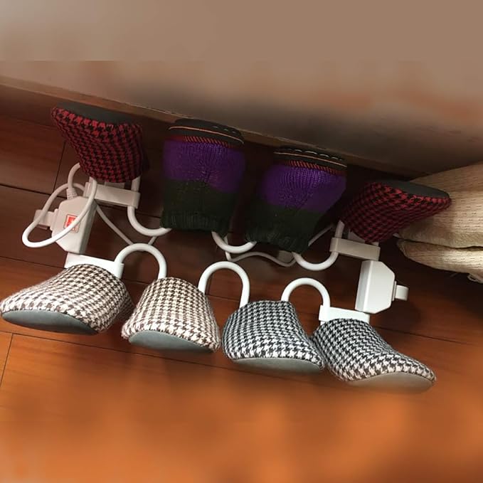 Electric Boot Dryer with 8 Rack, Standing Shoe Warmer, Plug-in Heated Drying - Image 4
