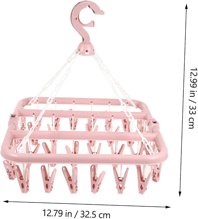 Uv Pile Strong Steel Spring Drying Rack Rotating Hook Space-Saving - Image 5