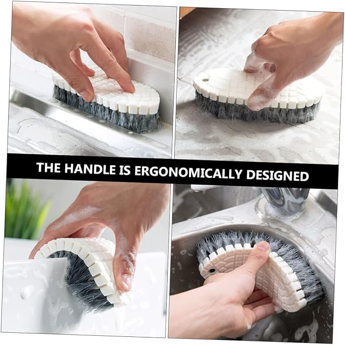 4-Piece Flexible Cleaning Brush Set Pot Shoe Bathroom Laundry Brushes Versatile - Image 9