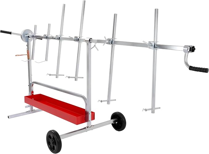 Auto Body Paint Rack, 6-Tier 360-Degree Rotating Tree-Style Stand - Image 2