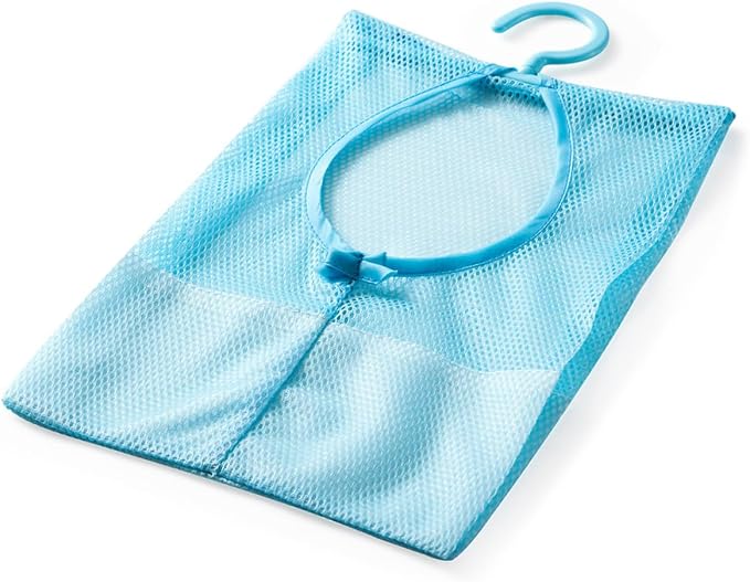 4pcs Mesh Clothespin Storage Bag Rotatable Hanger Multipurpose Organizer - Image 4