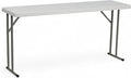 Flash Furniture Kathryn 5' Rectangular Plastic Folding Table, Long Plastic by FlashFurniture
