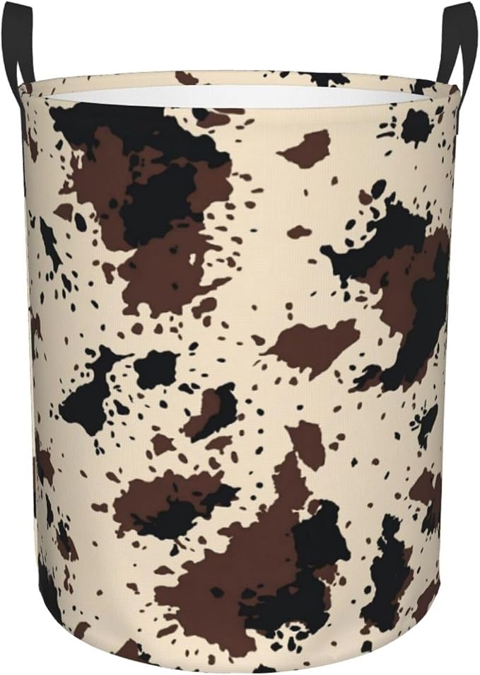 Cow Texture Laundry Hamper Bag - Image 9