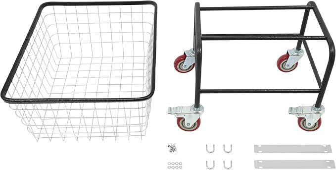 Rolling Laundry Cart, Steel Wire Laundry Cart - Image 8
