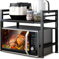 DOLALIKE Microwave Oven Rack, Expandable Microwave Stand Countertop Kitchen by DOLALIKE