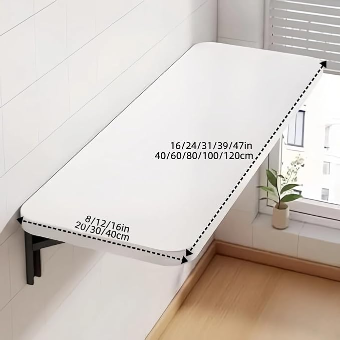 Wall Mounted Desk, Murphy Desk, Wall Mounted Folding Table, Laundry Folding - Image 3