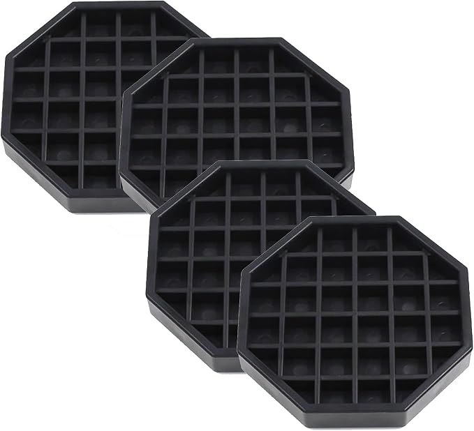 Octagon Coffee Drip Tray by Hard Black Plastic by HappyReunion