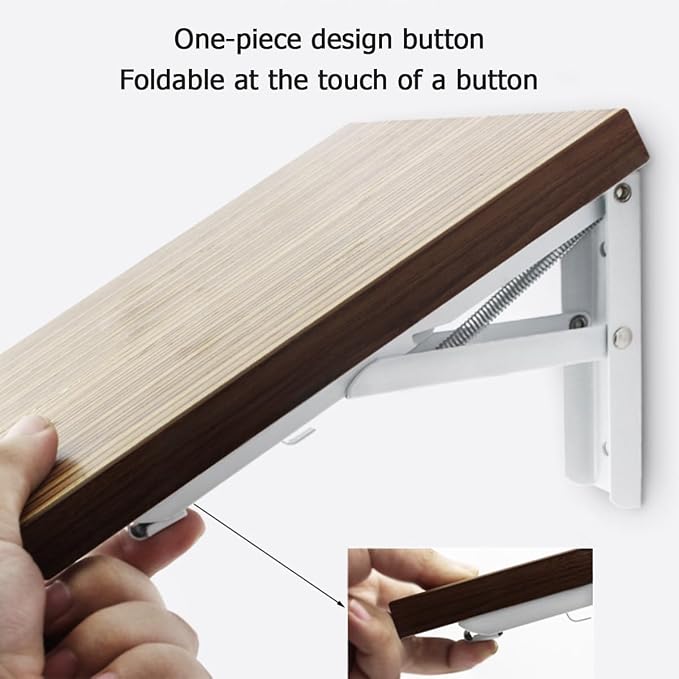 90 Degrees Folding Wall Table Hinges, 12 In Laundry Folding Table Hinge - Image 3