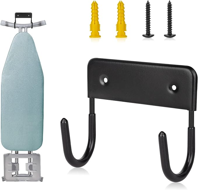 BiJun Ironing Board Hanger Wall Mount, Ironing Board Hanger by BiJun