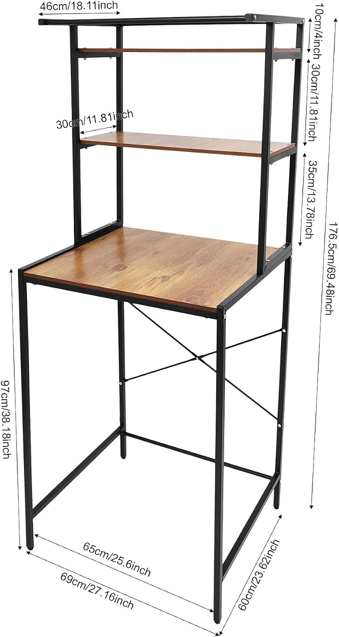 Over The Washer and Dryer Storage Shelf, 3-Tier Laundry Organizer - Image 2
