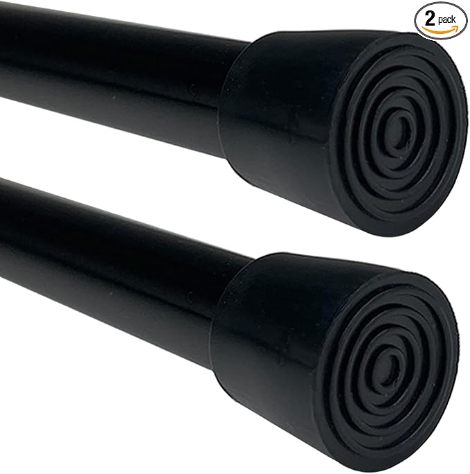 2 Pack Short Small Spliced Tension Rods 30"-42" Spring Adjustable, No Drilling by Caserry