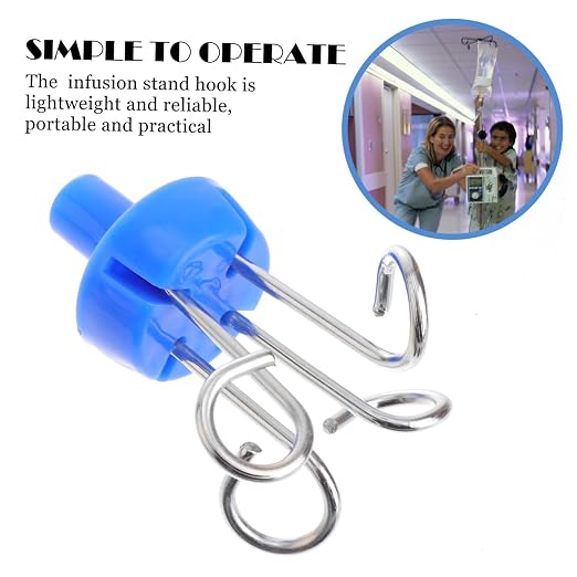 ABOOFAN Stainless Steel Infusion Stand Hook Vertical Rack Accessory - Image 2