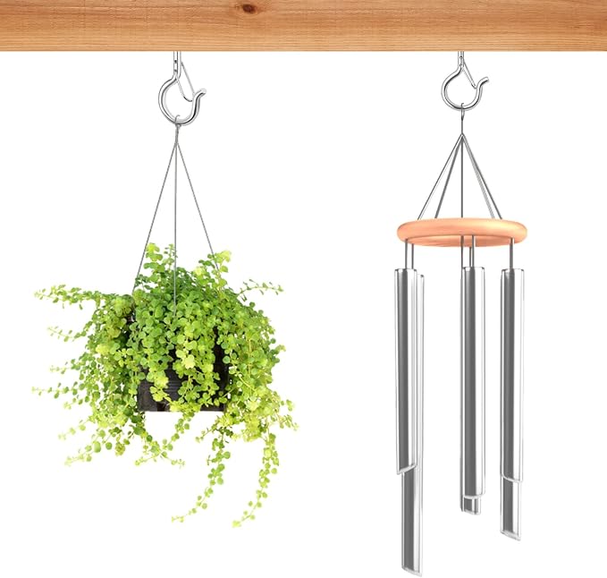 100 Pcs Screw-in Hooks for Outdoor String Lights, Q Hangers Hooks for Outside - Image 4