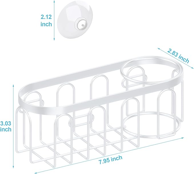 Yazoni 2-in-1 Sponge Holder for Kitchen Sink, Sink Caddy Kitchen Sink Organizer - Image 2