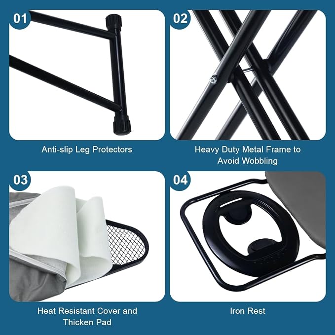 Ironing Board Full Size, Heat Resistant Cover Iron Board - Image 3