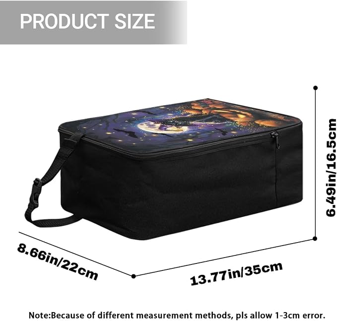Steam Iron Travel Bag Glowing Pumpkin Black Cat Protective Pouch - Image 7