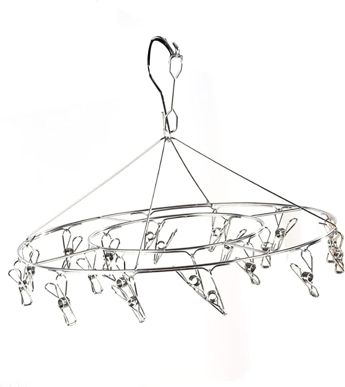 Clothes Drying Racks Clip Hangers, Clothes Drying Hanger Stainless Steel Multi by Milltrip