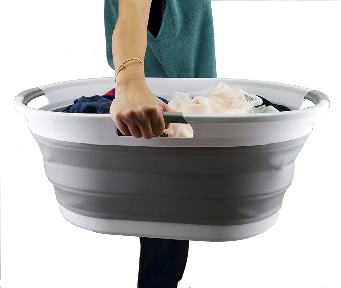 SAMMART 44L Collapsible Plastic Laundry Basket - Image 8