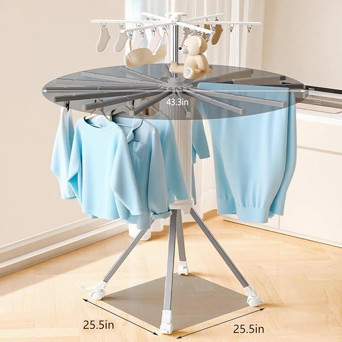 Clothes Drying Rack Foldable Outdoor Indoor, Drying Rack Clothing Collapsible - Image 4