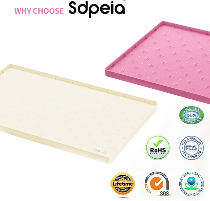 Sdpeia Under Sink Mat for Cabinet, Upgraded Silicone Waterproof Mat Kitchen - Image 2