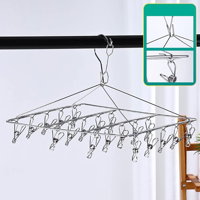 Clothes Drying Racks Clip Hangers, Clothes Drying Hanger Stainless Steel Multi - Image 6