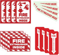 Inside Warning Sticker Vinyl Decal by rabowa