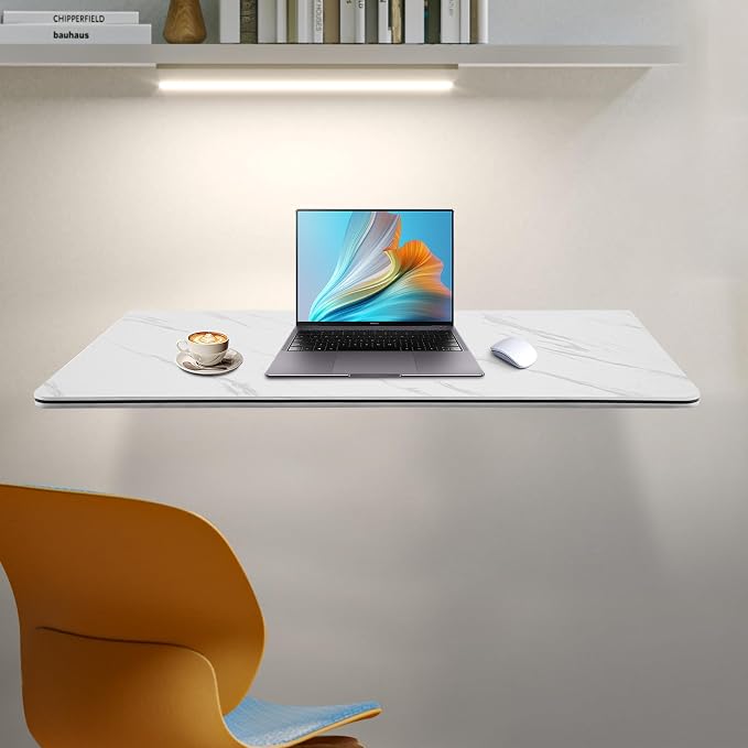 Folding Wall Mount Desk, Floating Computer Desk Fold Down Table - Image 5