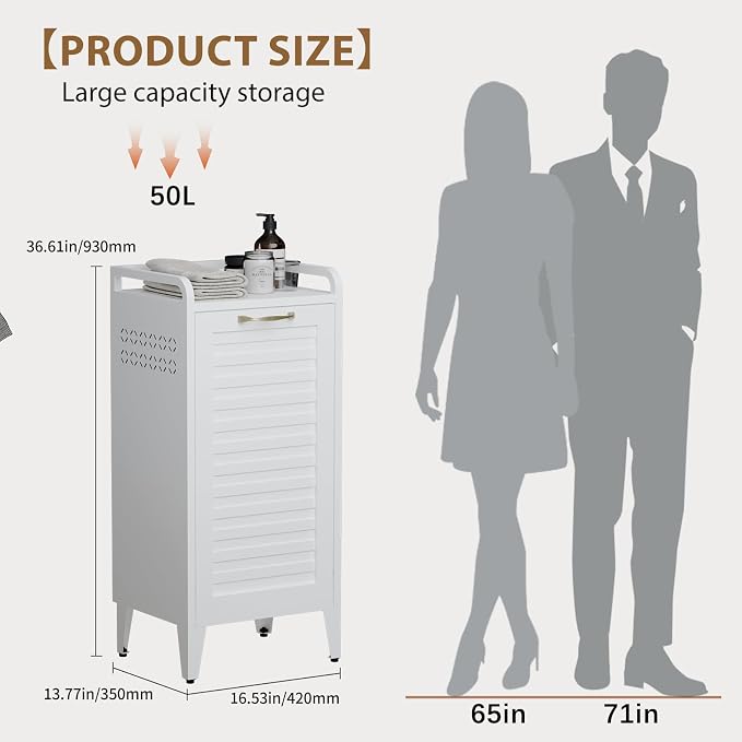 Metal Laundry Hamper Cabinet - Image 3