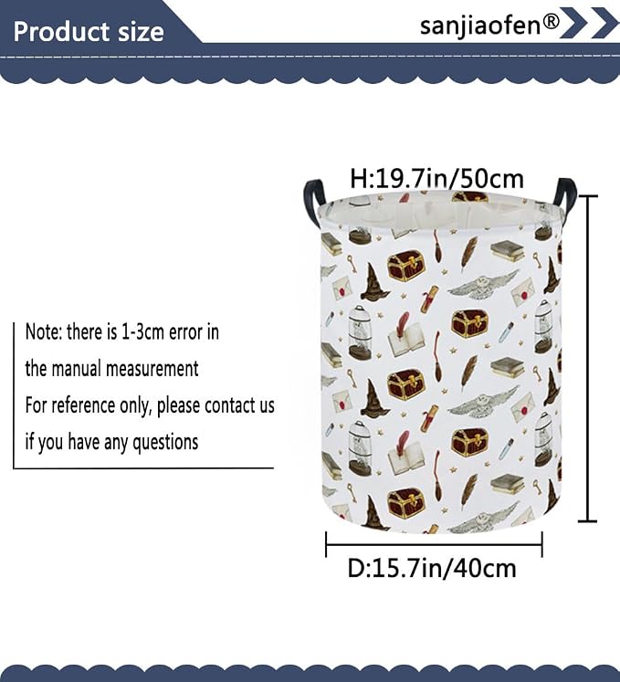Kids Laundry Hamper, Magic Laundry Basket Collapsible Cute Storage Baskets - Image 2