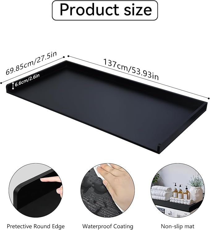 Washer Dryer Countertop, Large Space Laundry Topper - Image 2