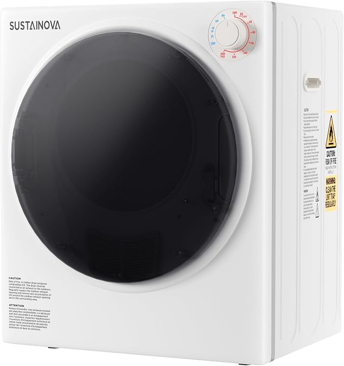 Elevon 2.6 cu.ft Portable Laundry Dryer, 800W Electric Clothes Dryer by ELEVON