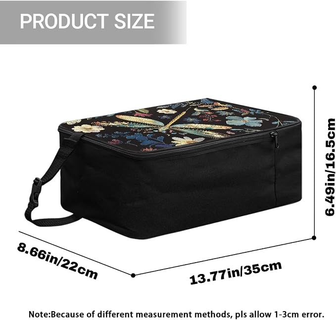 Steamer Storage Bag Floral Dragonfly Travel Pouch - Image 7