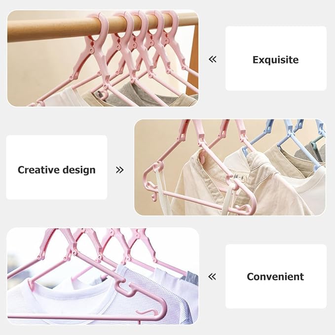 Windproof Plastic Clothes Hangers Set of 5 - Image 6